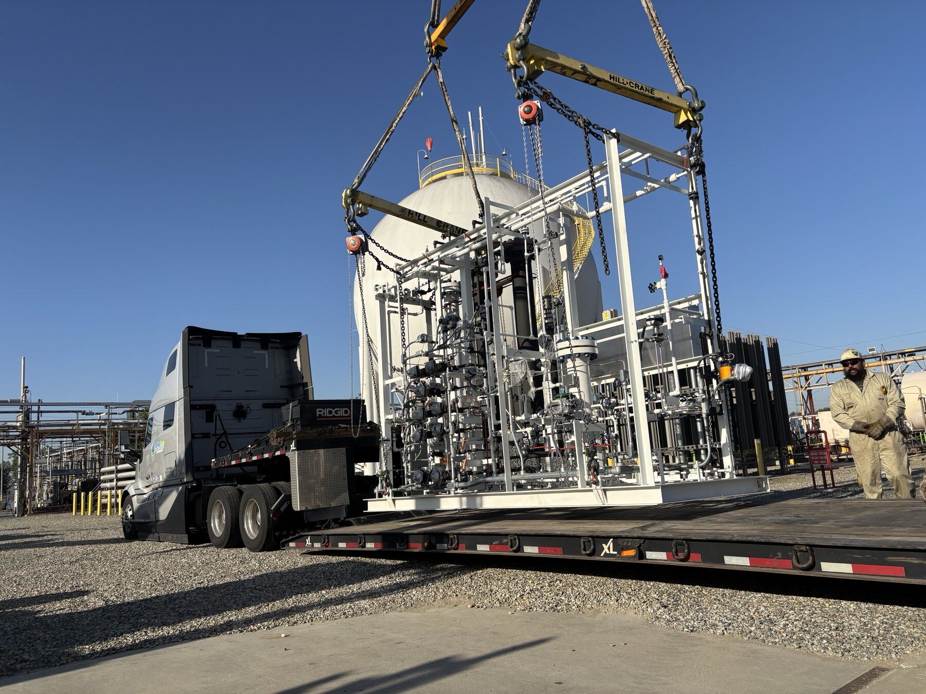 Load-out · staged for transit